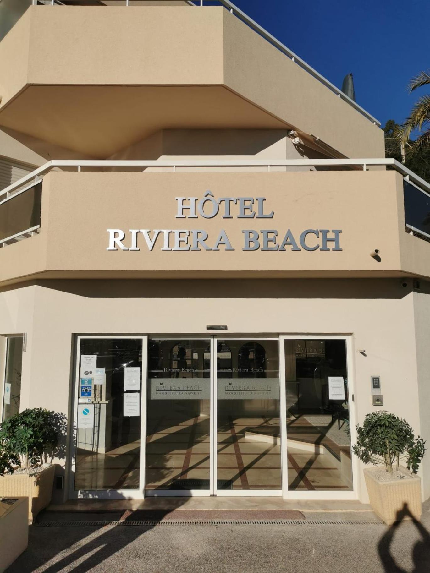 Riviera Beach Hotel Мандельё-ла-Напуль Экстерьер фото